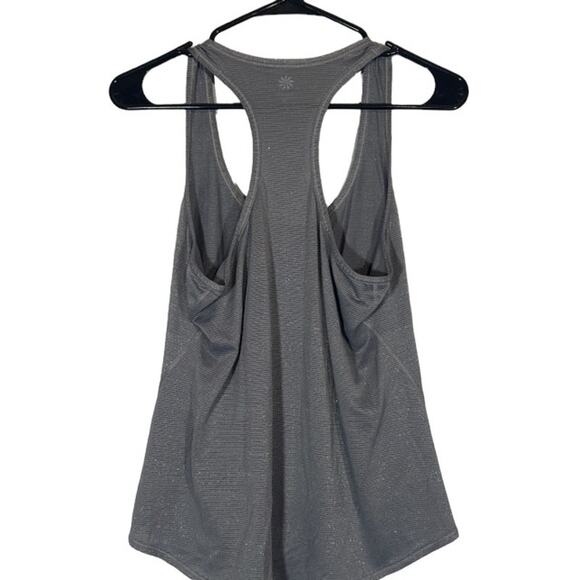 Athleta Gray Athletic Workout Running Casual Racerback Tank Top Women Sz M - Picture 2 of 7